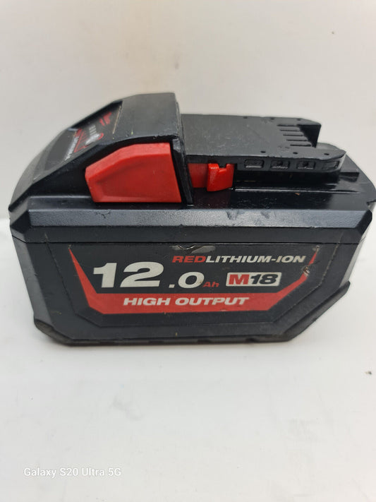 Milwaukee 18v 12.0Ah Battery - Used + Genuine Milwaukee