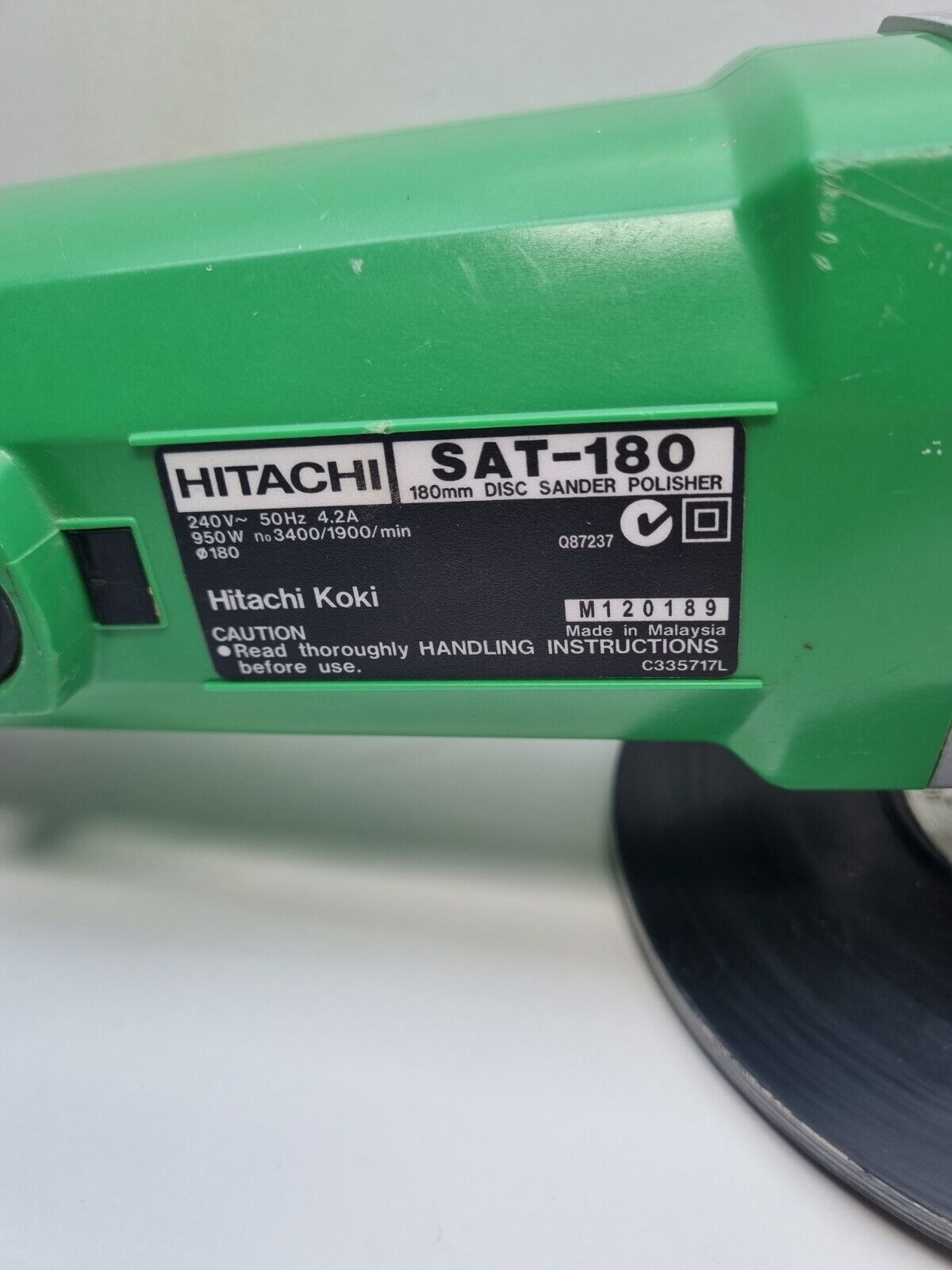 Hitachi Sander Polisher SAT-180, 950w - Good Condition