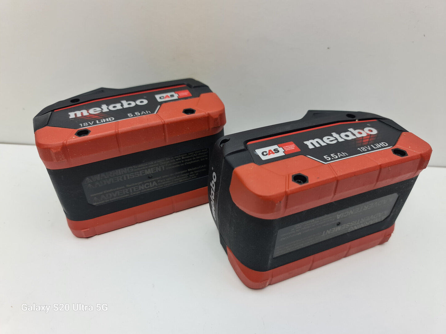 Metabo 18v 5.5AH Battery CAS x2 - New + Genuine