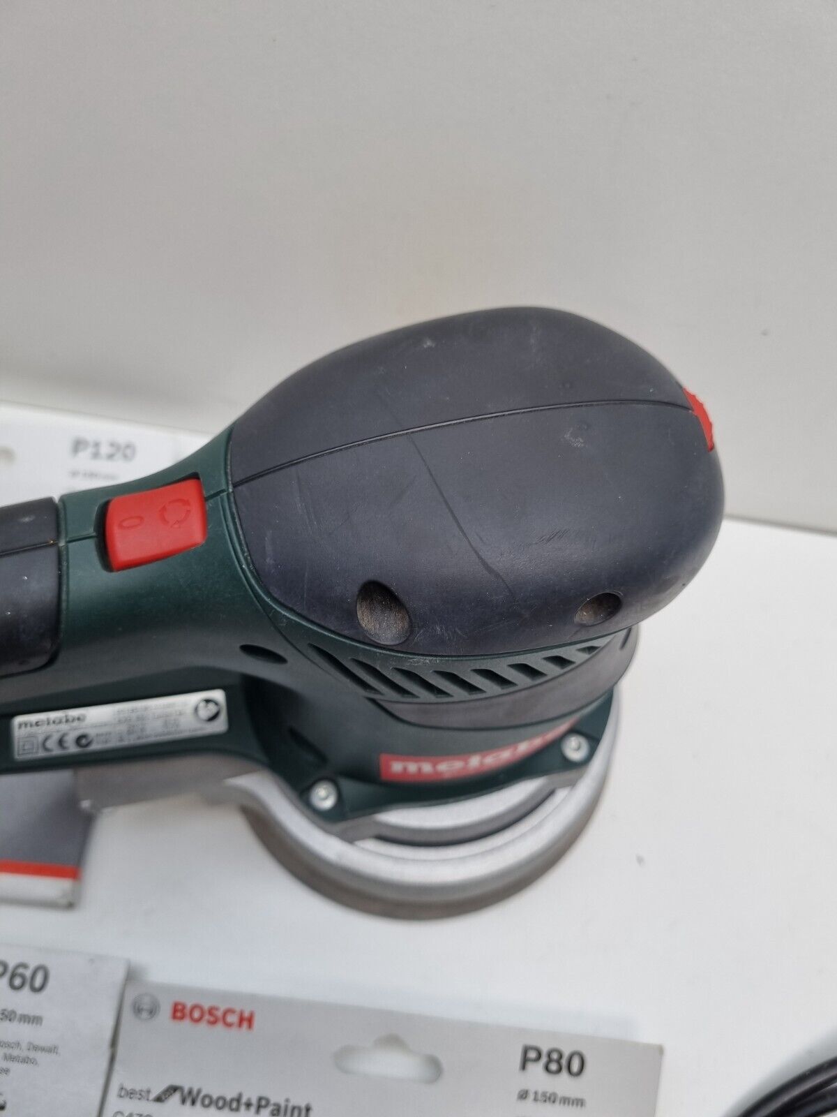 Metabo SXE450 Turbo Tec 150mm Orbital Sander + Pads