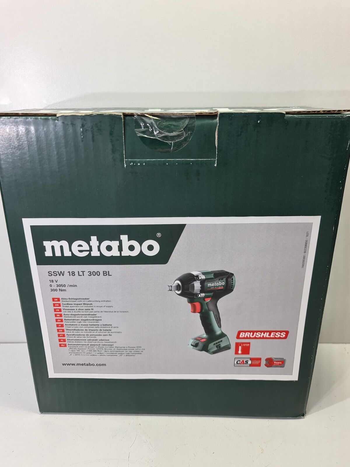 Metabo 18v Impact Wrench SSW18LT300BL - New in Box