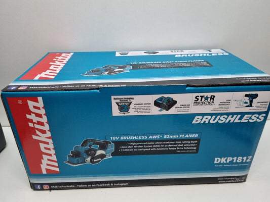 Makita 18v Brushess Planer DKP181Z - New + Genuine