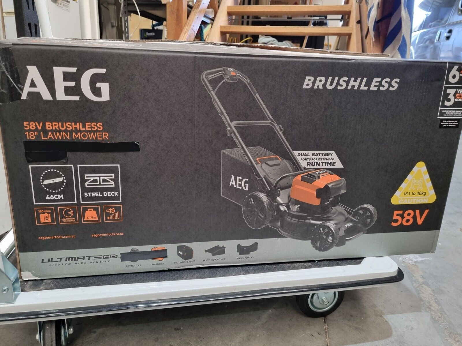 AEG Garden Power Tool Lawn Mower 58v 