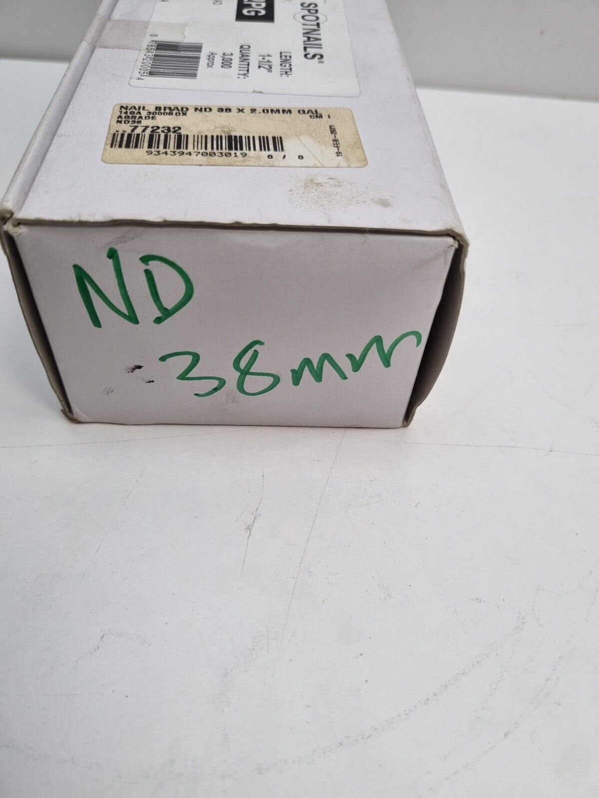 ND 14ga Brads 38mm Galvanised x3000 - New