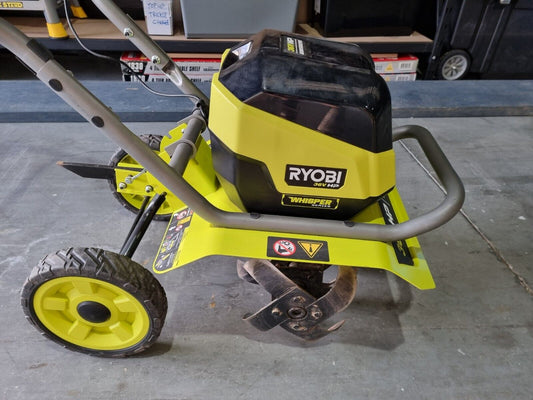 Ryobi 36v HP 40cm Front Tine Cultivator - Near New