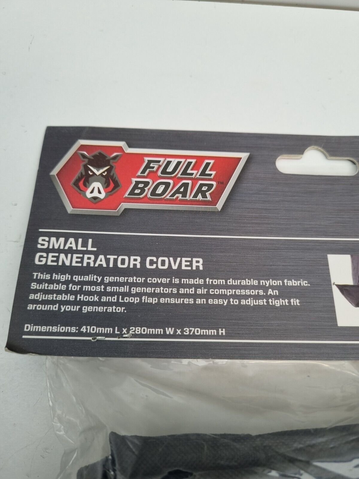 Full Boar Small Generator Cover - Hook + Loop Waterproof - New in Pack