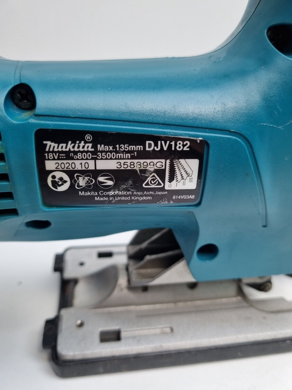 Makita 18v Brushless Jigsaw DJV182 - Near New