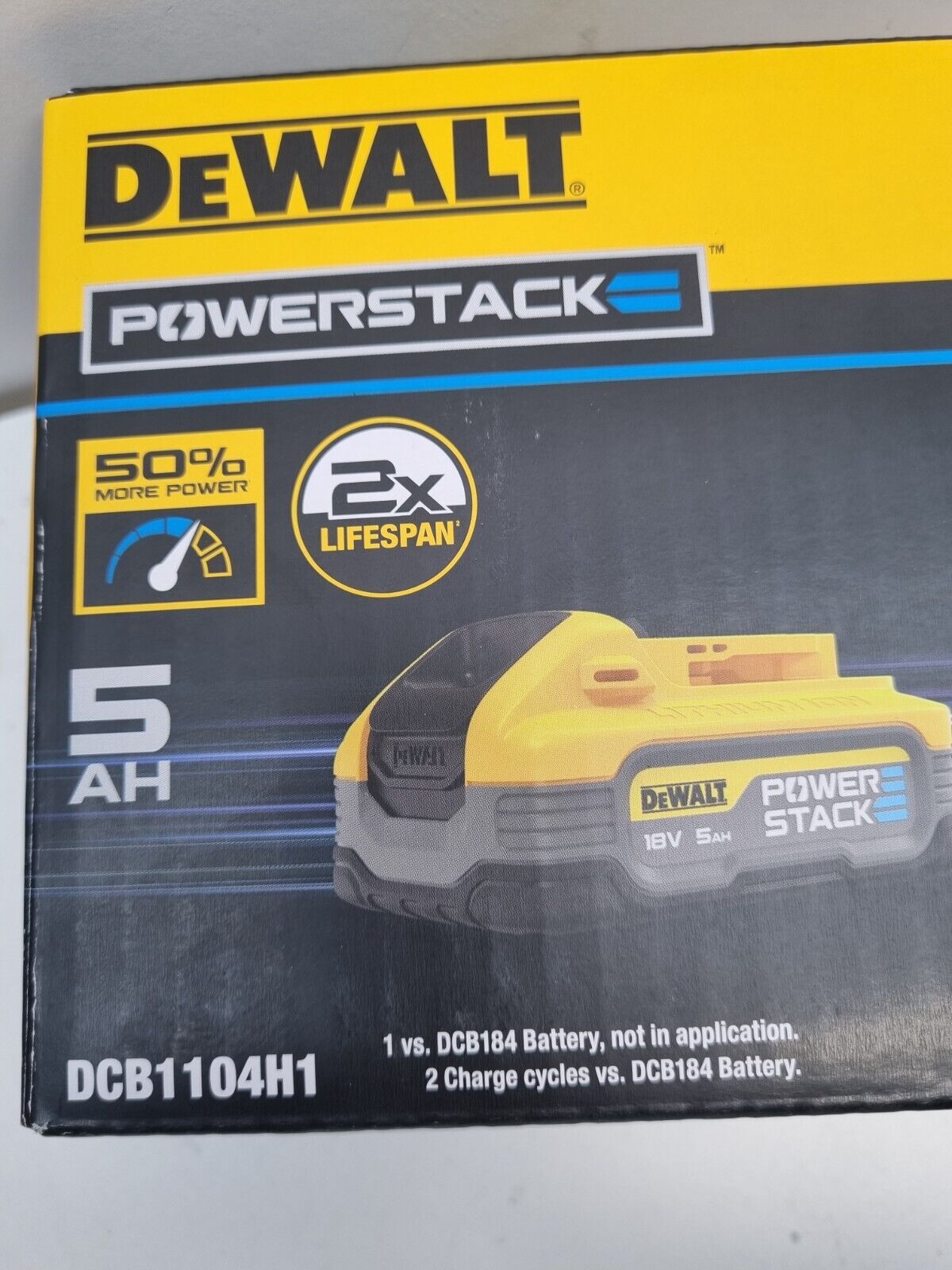 Dewalt 18v 5Ah Power Stack 2024 Battery - New