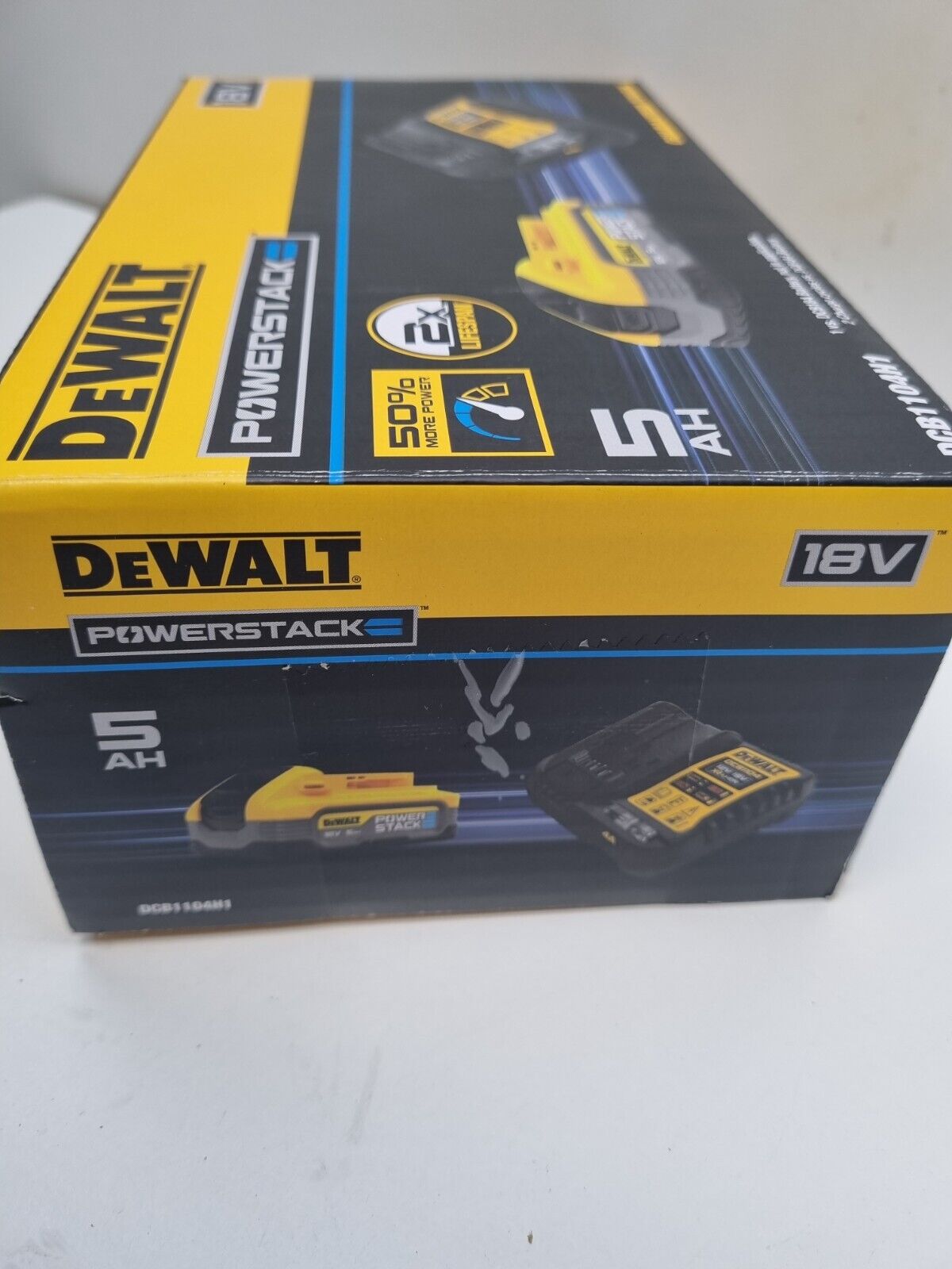 Dewalt 18v Charger + 5Ah Power Stack Battery Kit