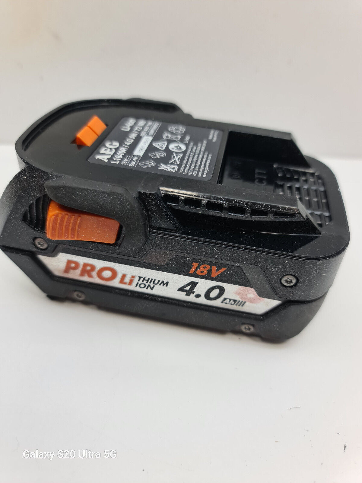 AEG 18v 4Ah Battery L1840R - Good Condition + Genuine