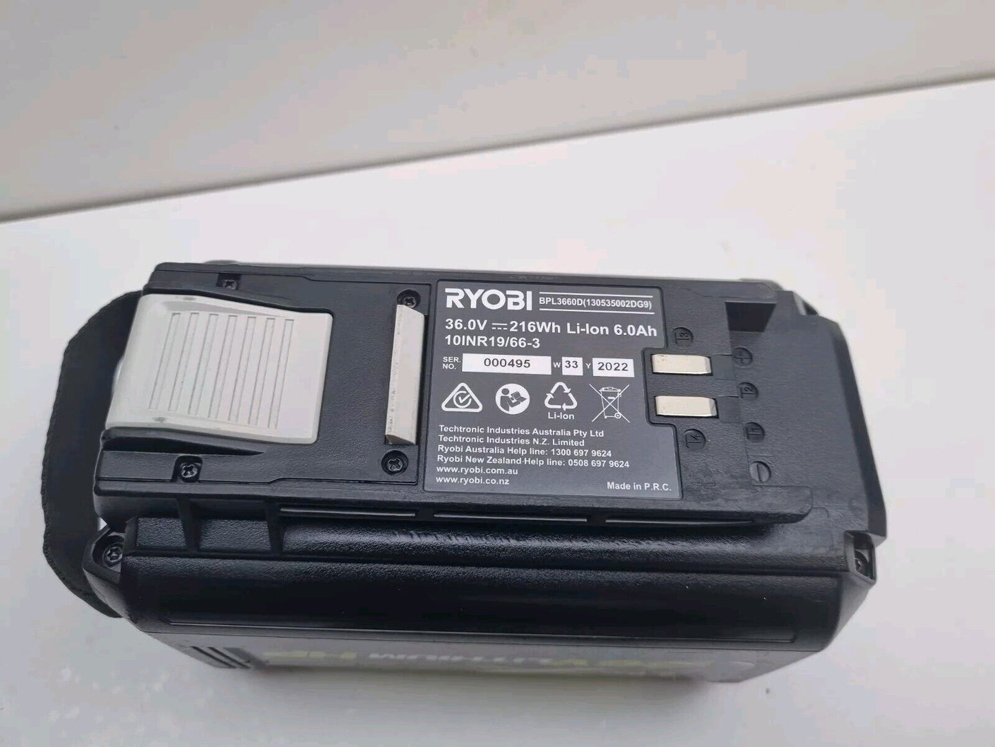 Ryobi 36v HP 6Ah Battery BPL3660D - Used