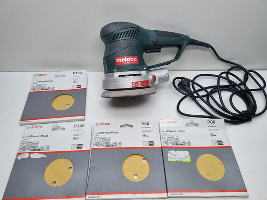 Metabo SXE450 Turbo Tec 150mm Orbital Sander + Pads