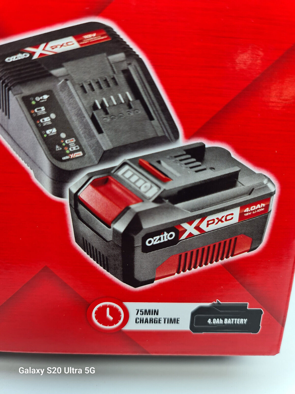 Ozito 18v Charger + 4AH Battery - New