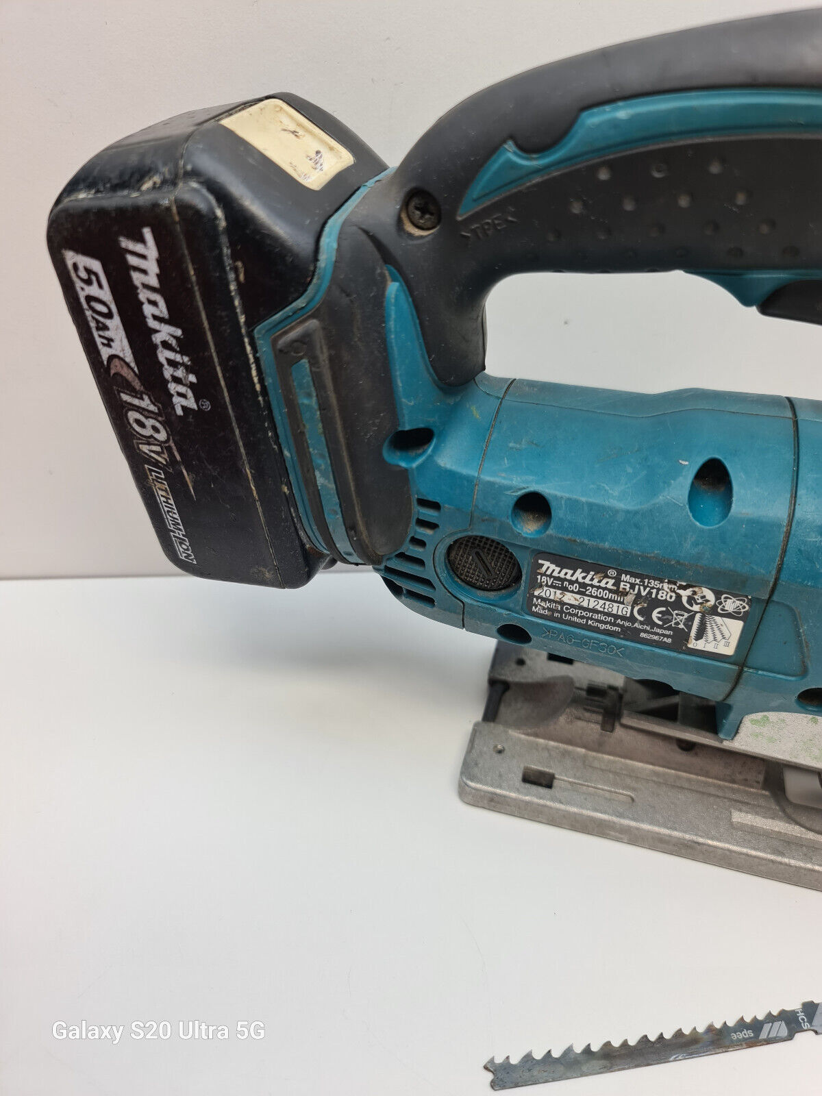 Makita 18v Jigsaw BJV180 + 5Ah Battery - Used