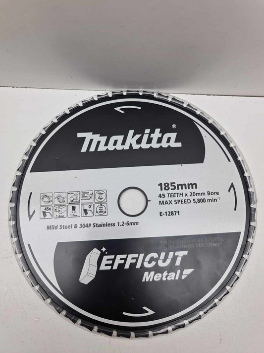 Makita Efficut 185mm Metal 45 Tooth Blade - New