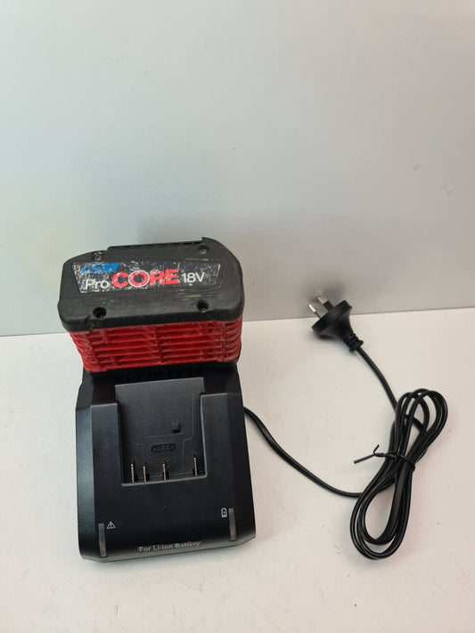 Bosch 18v Pro Core 6.3AH Battery + Charger - LED NOT WORKING