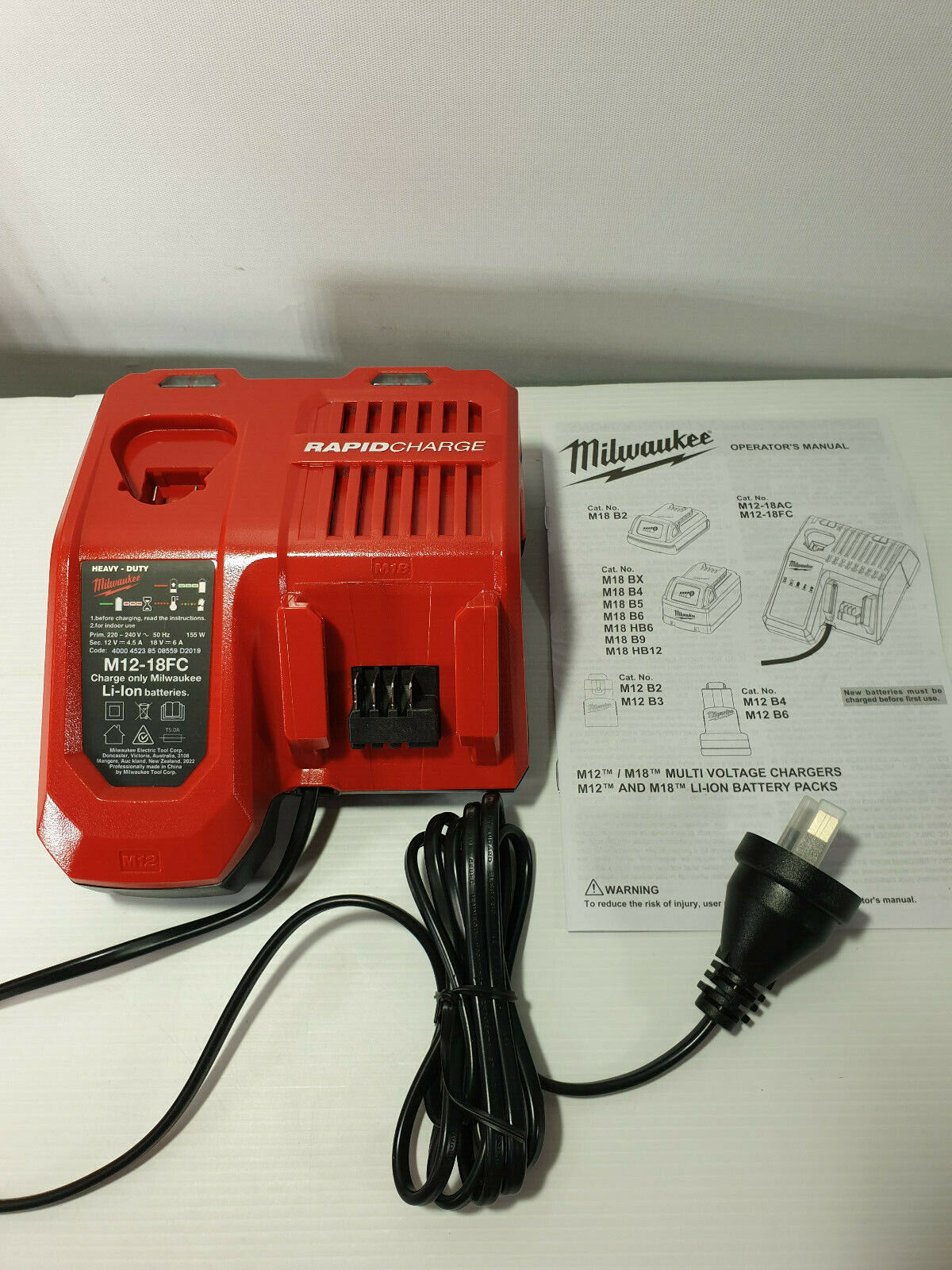 Milwaukee 12/18v Rapid Charger M12-18FC - New