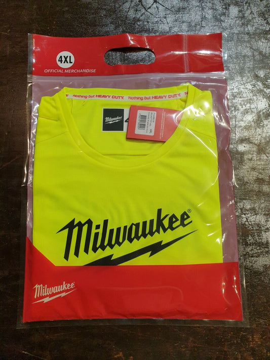 Milwaukee 4XL Hi Viz Work T-Shirt - New