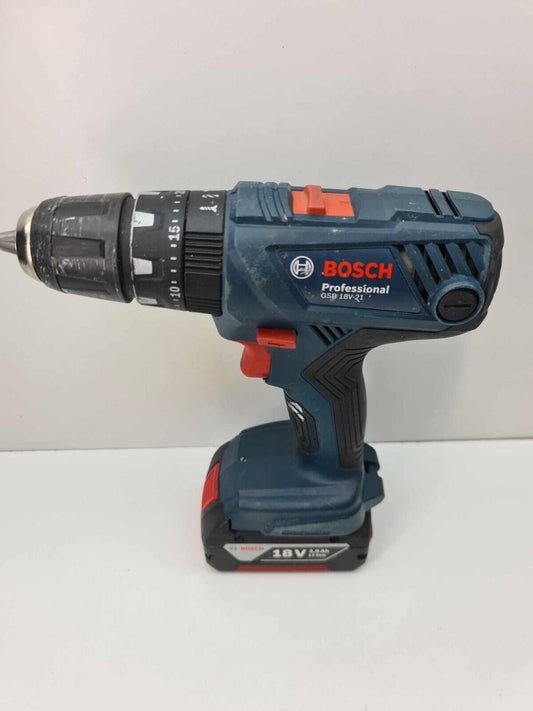 Bosch 18v Hammer Drill GSB18V-2 + 3Ah Battery - Used