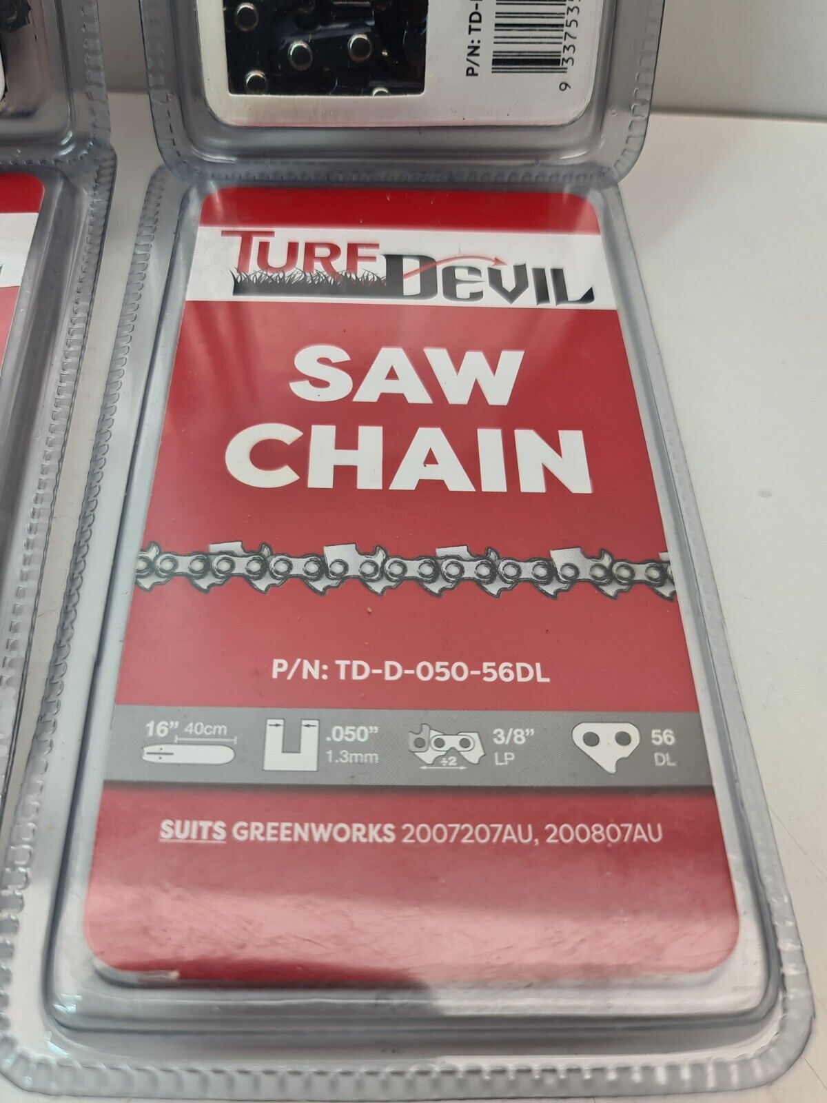 Turf Devil 16" Chainsaw Chains x4, 3/8LP, 56DL - Suits Greenworks