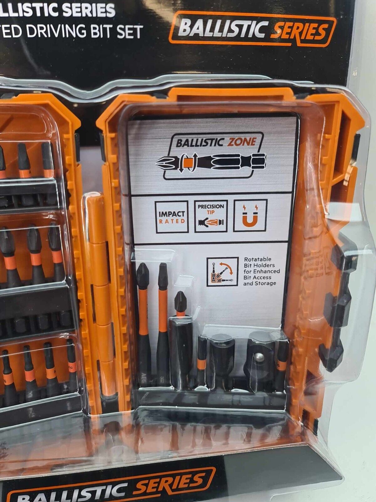 AEG 18v Force 4Ah Battery + 32 Piece Drill Bit Set - New