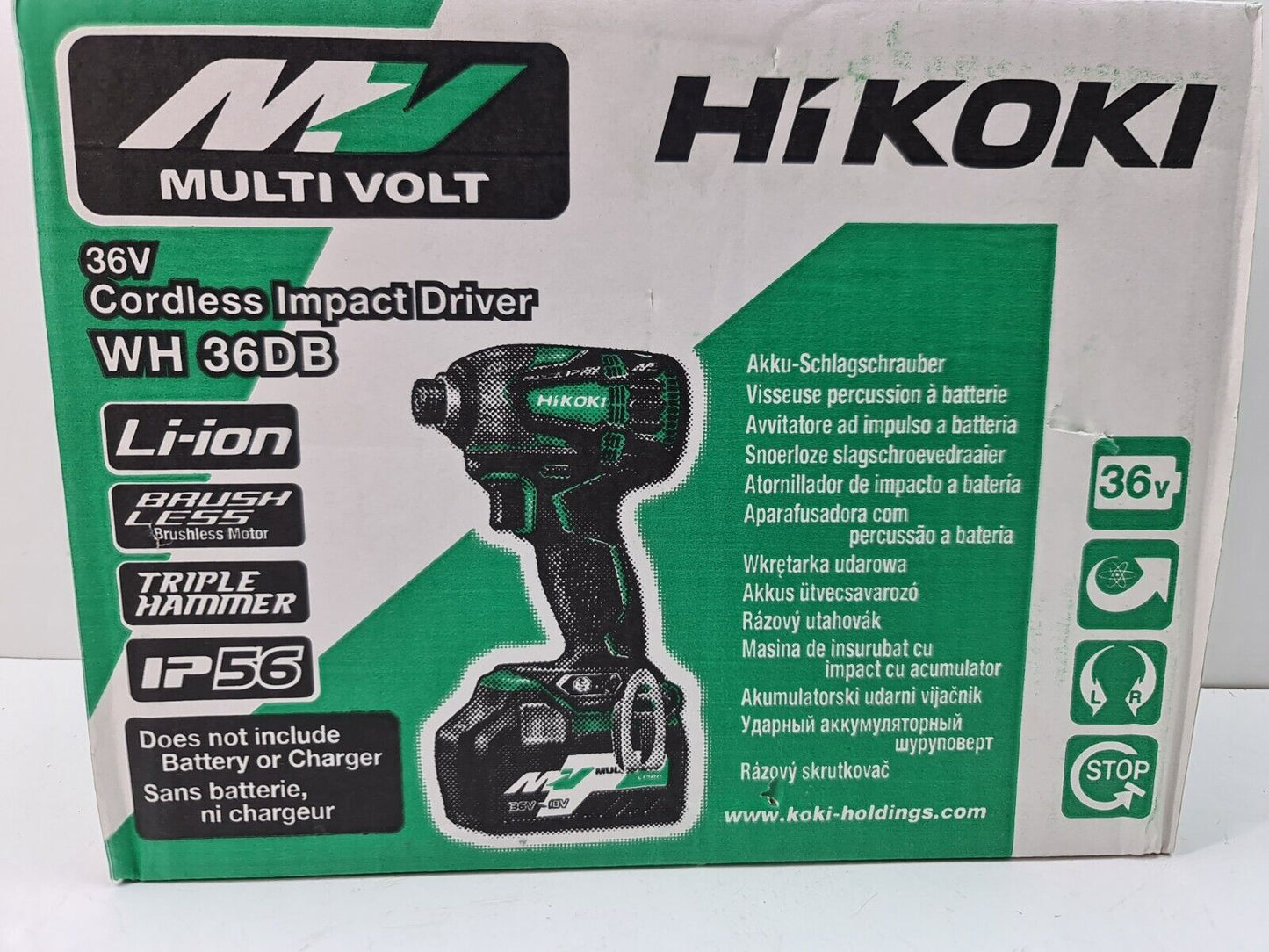 Hikoki 36v Brushless Impact Driver WH36DB - New in Box