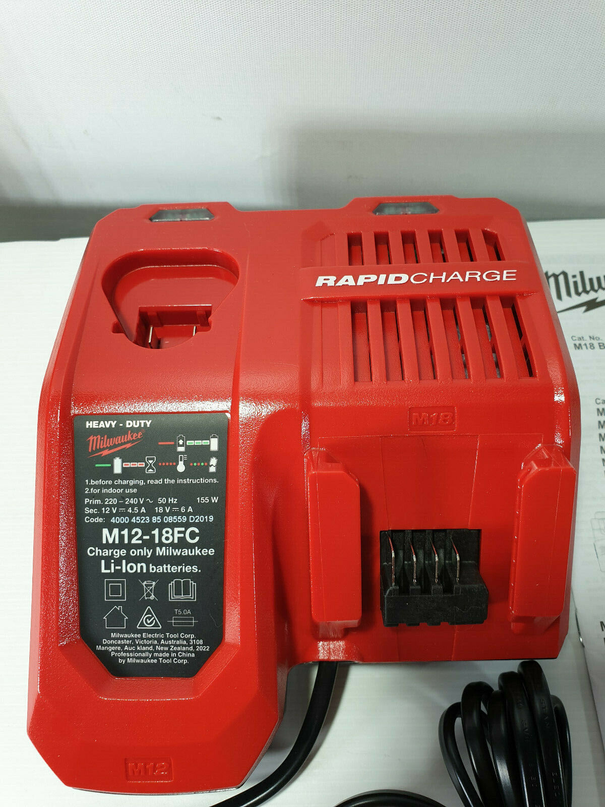 Milwaukee 12/18v Rapid Charger M12-18FC - New