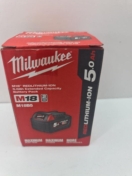 Milwaukee 18v 5Ah Battery M18B5 - New + Genuine