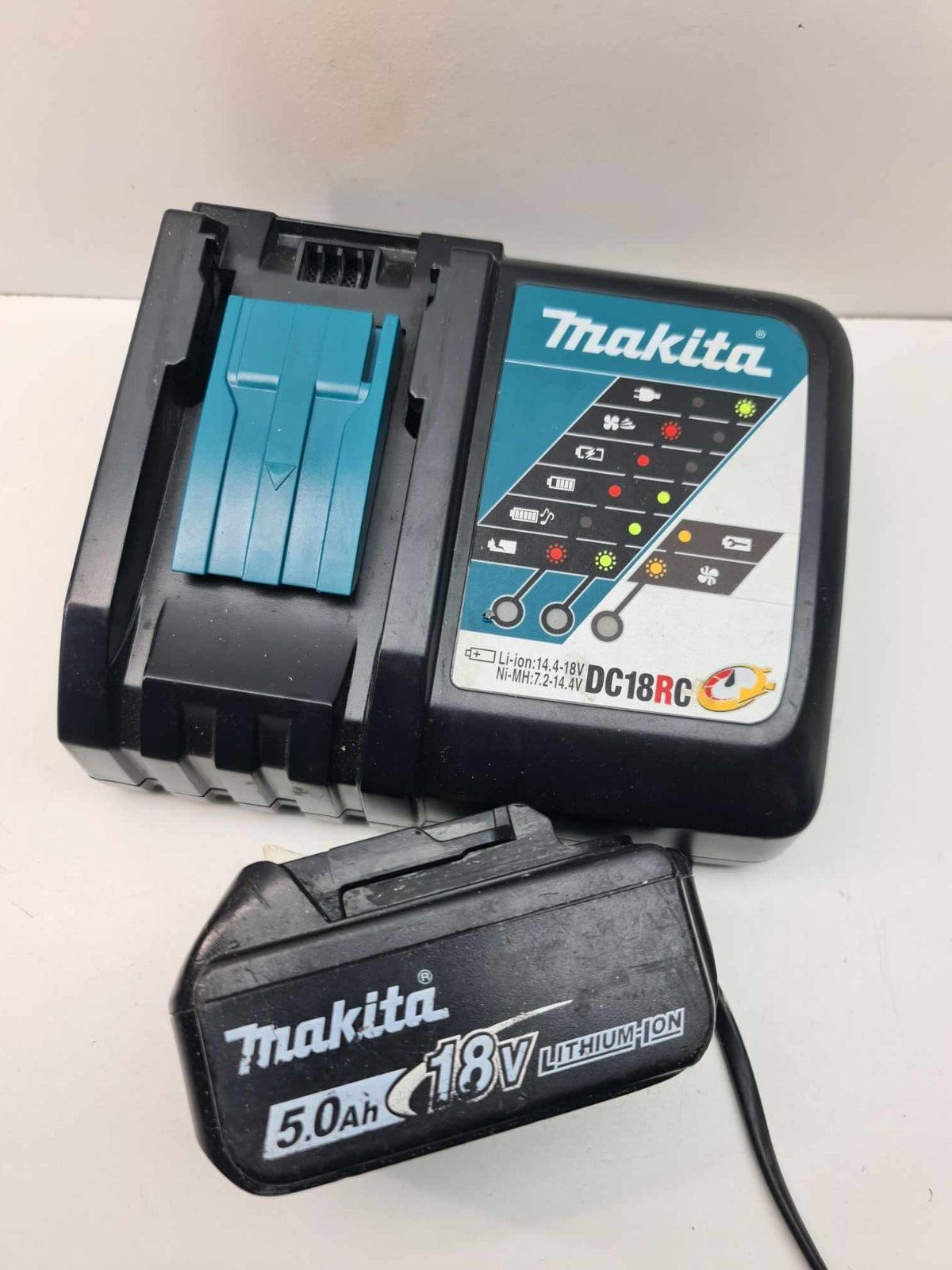 Makita 18v Rapid Charger + 5AH Battery - Used + Genuine