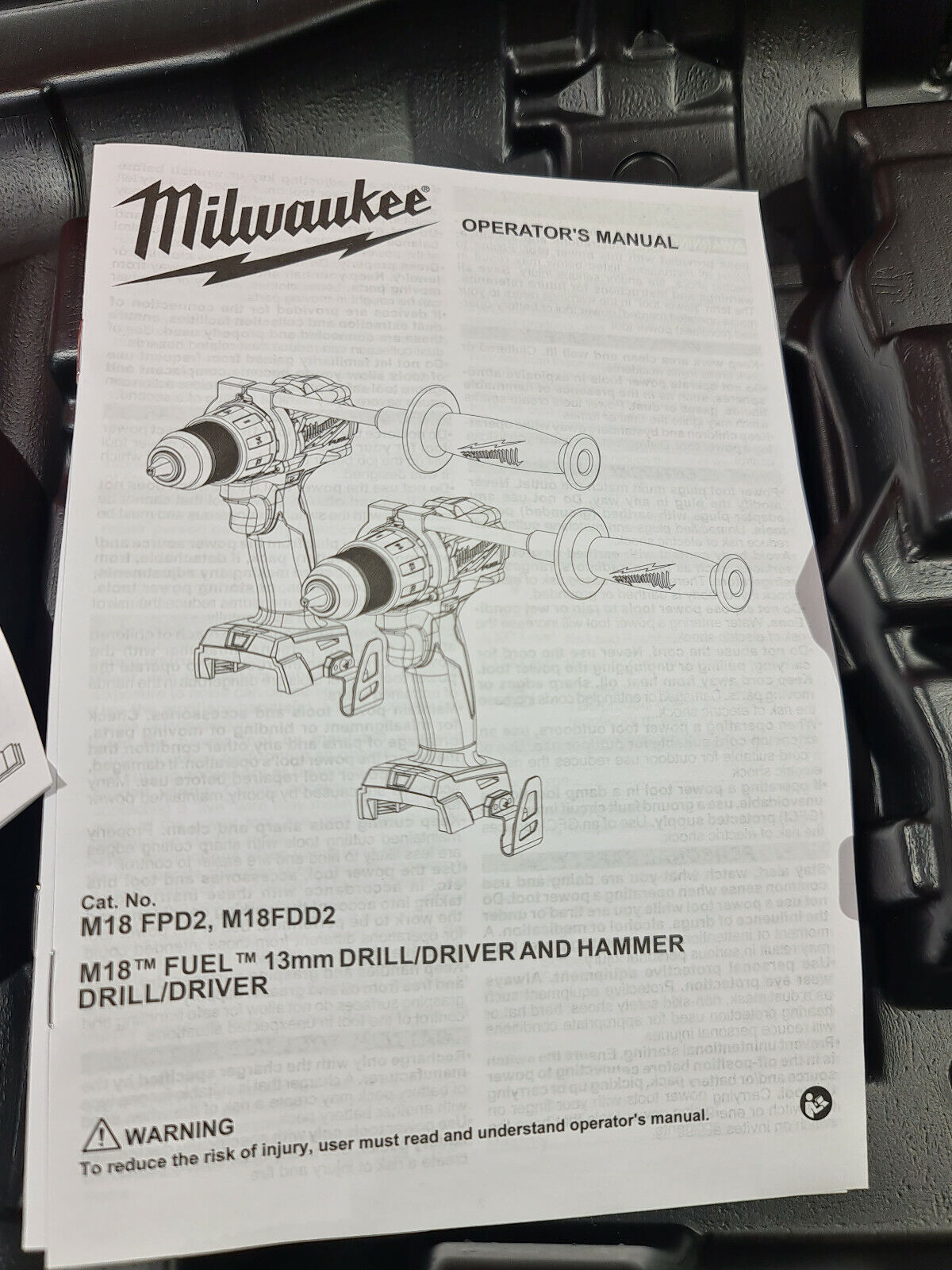 Milwaukee 18v Case - Suits GEN3 Impact + Drill - New