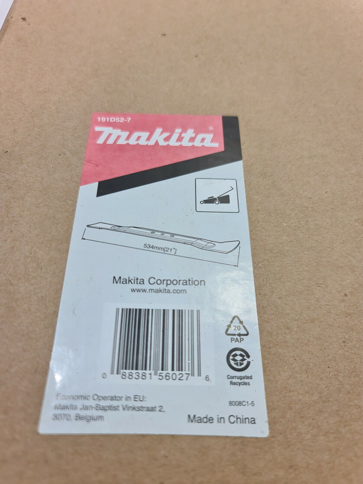 Makita Lawn Mower Blade for DLM531 - New