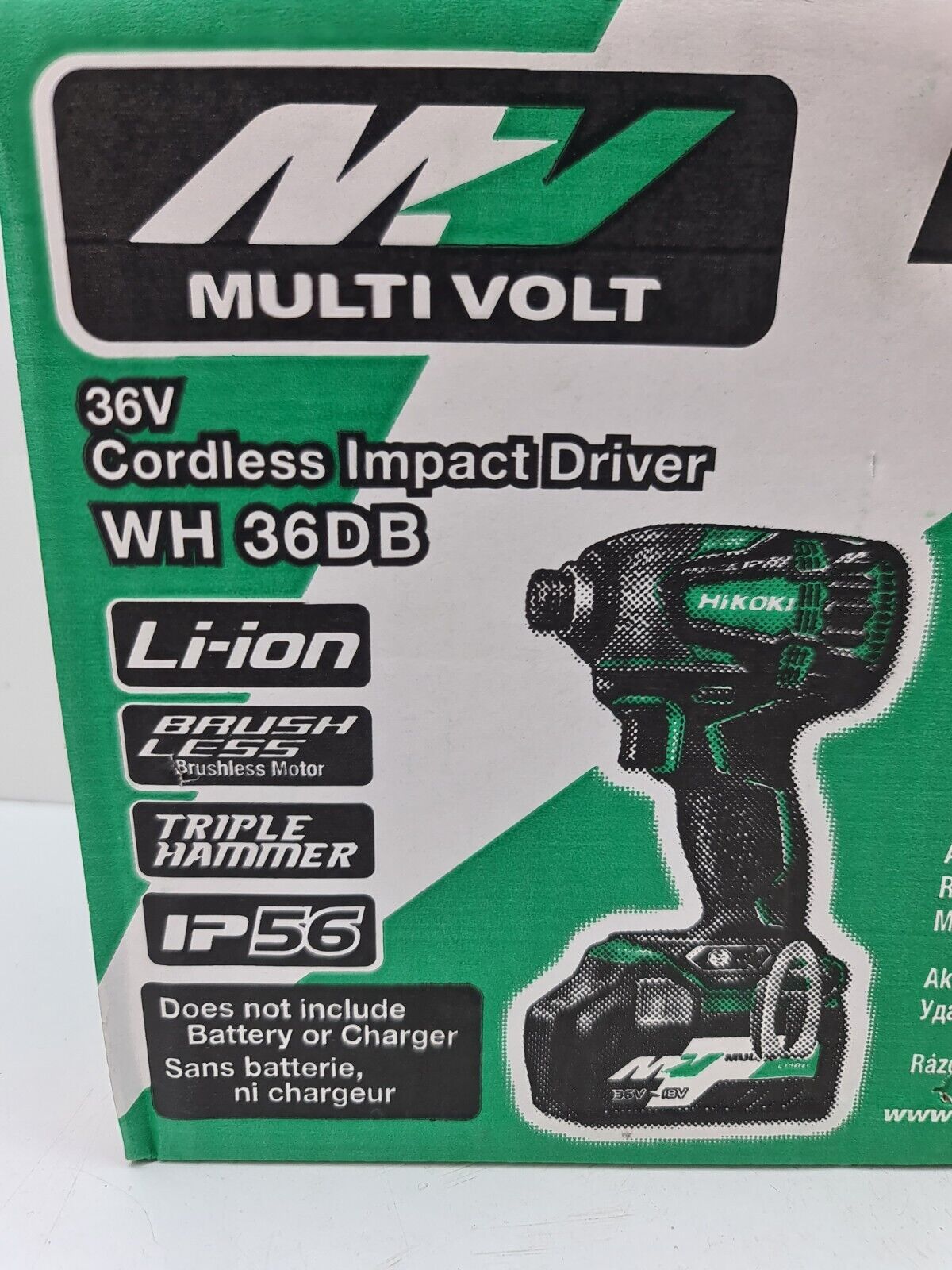 Hikoki 36v Brushless Impact Driver WH36DB - New in Box