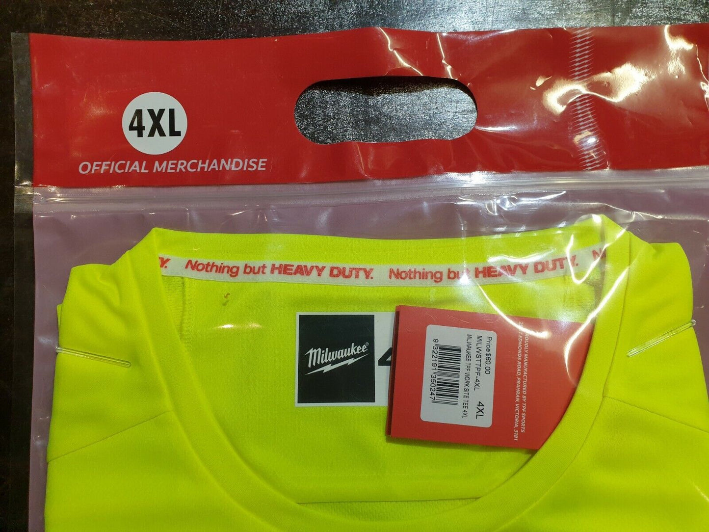 Milwaukee 4XL Hi Viz Work T-Shirt - New